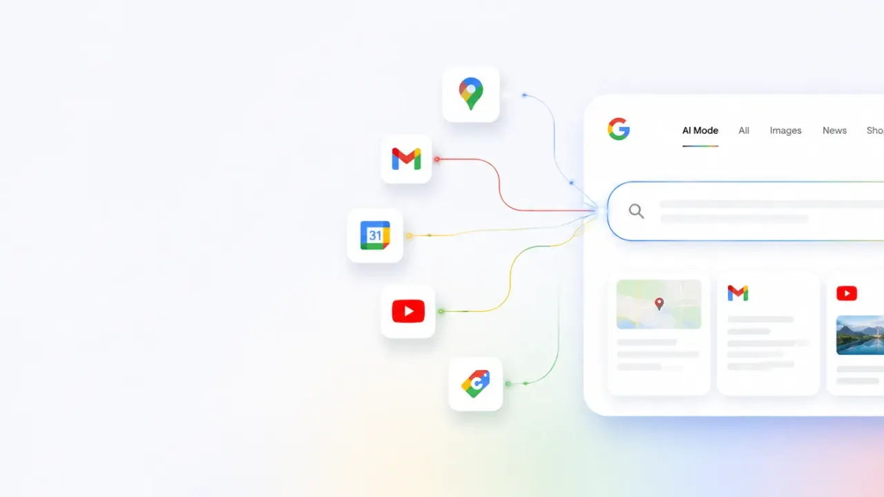 Google começa a liberar integração de aplicativos no AI Mode da Busca
